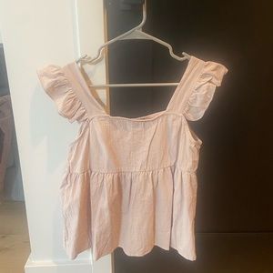 ruffled tank top